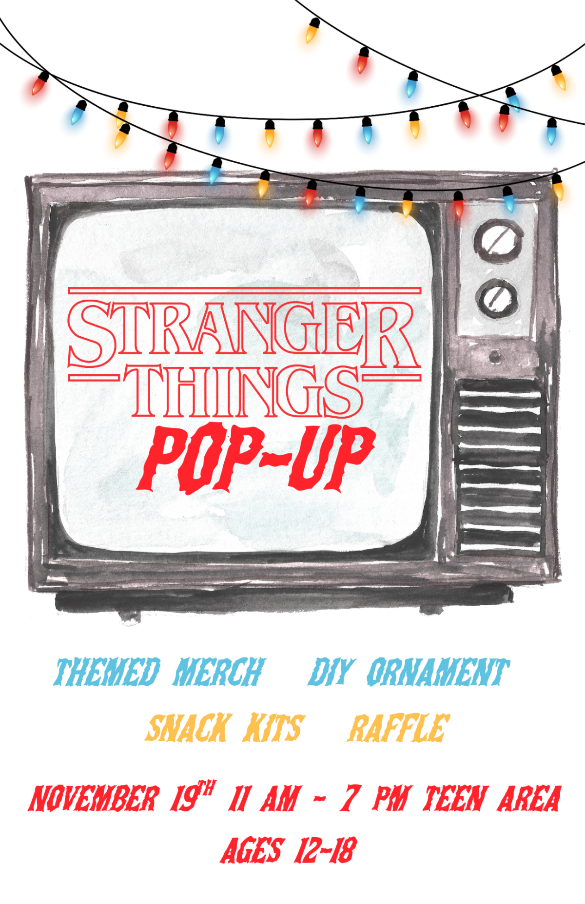 stranger things pop up poster